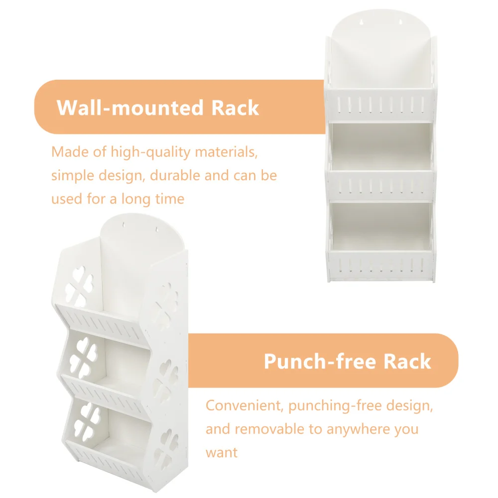 

Multi-layer Wall-mounted Rack Bathroom Storage Rack Punch-free Sundries Holder