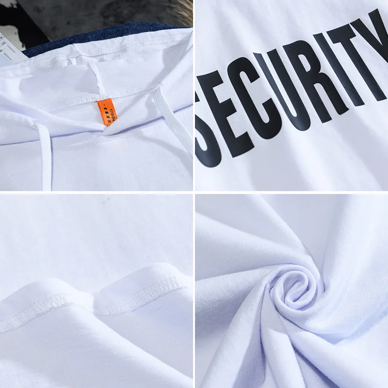 

Hooded Tank Tops Men's Personality Fashion Waistcoat All-Match Shirt Korean Loose Sleeveless Gym Sport Tank Tops Plus Size