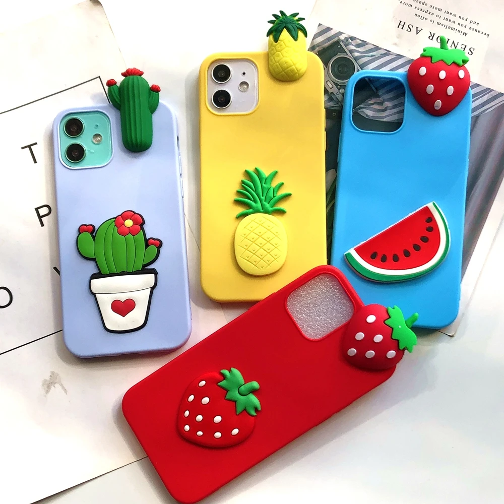 

3D Cactus Case for Samsung Galaxy A12 A42 A02S A32 A52 A72 A51 A71 21S A20E A50 A31 A41 A11 A10 A20S A30 A40 A01 Core Case Women
