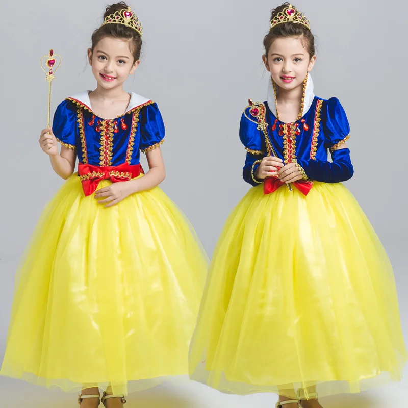 

Children's summer dress 2021 new girls' Snow White Dress Halloween performance dress