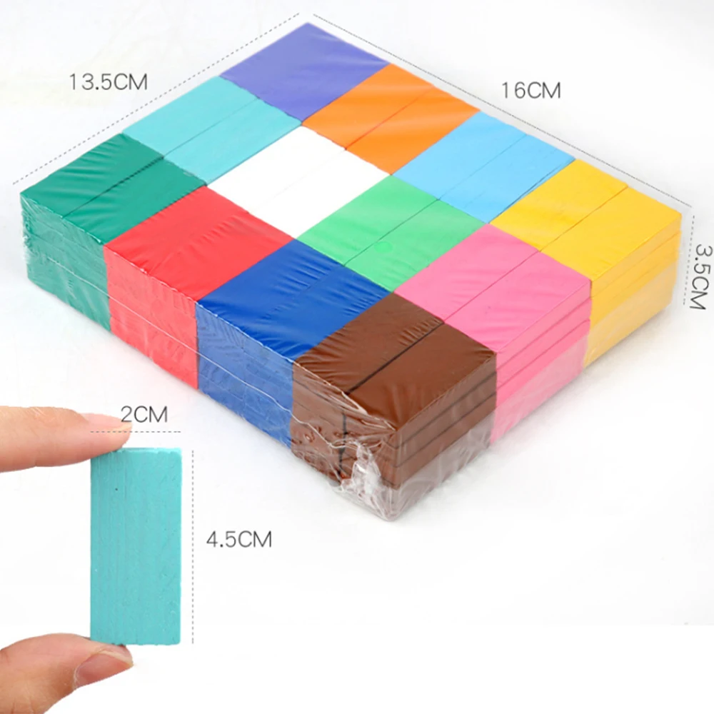 

120pcs DIY Mix Colors Kids Children Creative Wooden Building Blocks Game Play Toys Educational Toy Set Gift