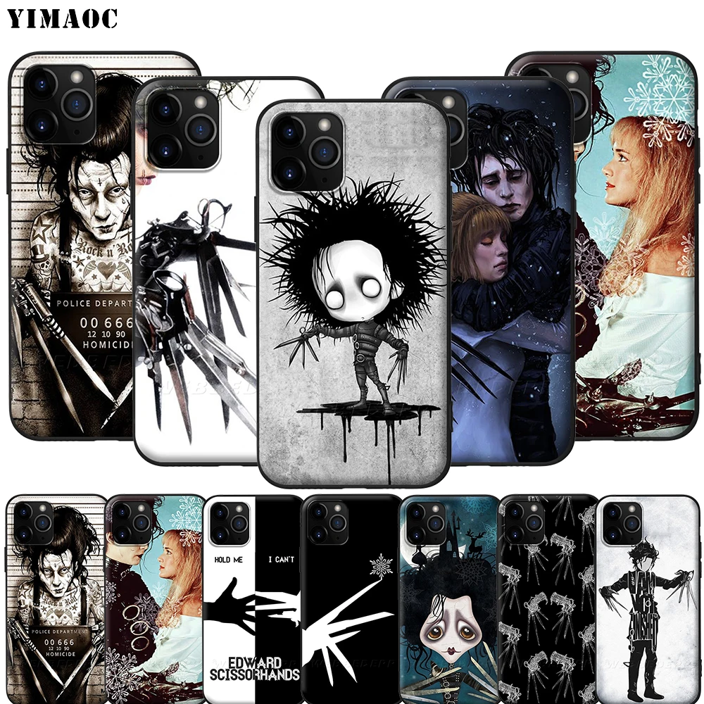 YIMAOC Эдвард ножницы силиконовый мягкий чехол для iPhone 12 Mini 11 Pro XS Max XR X 8 7 6 6S Plus 5 |