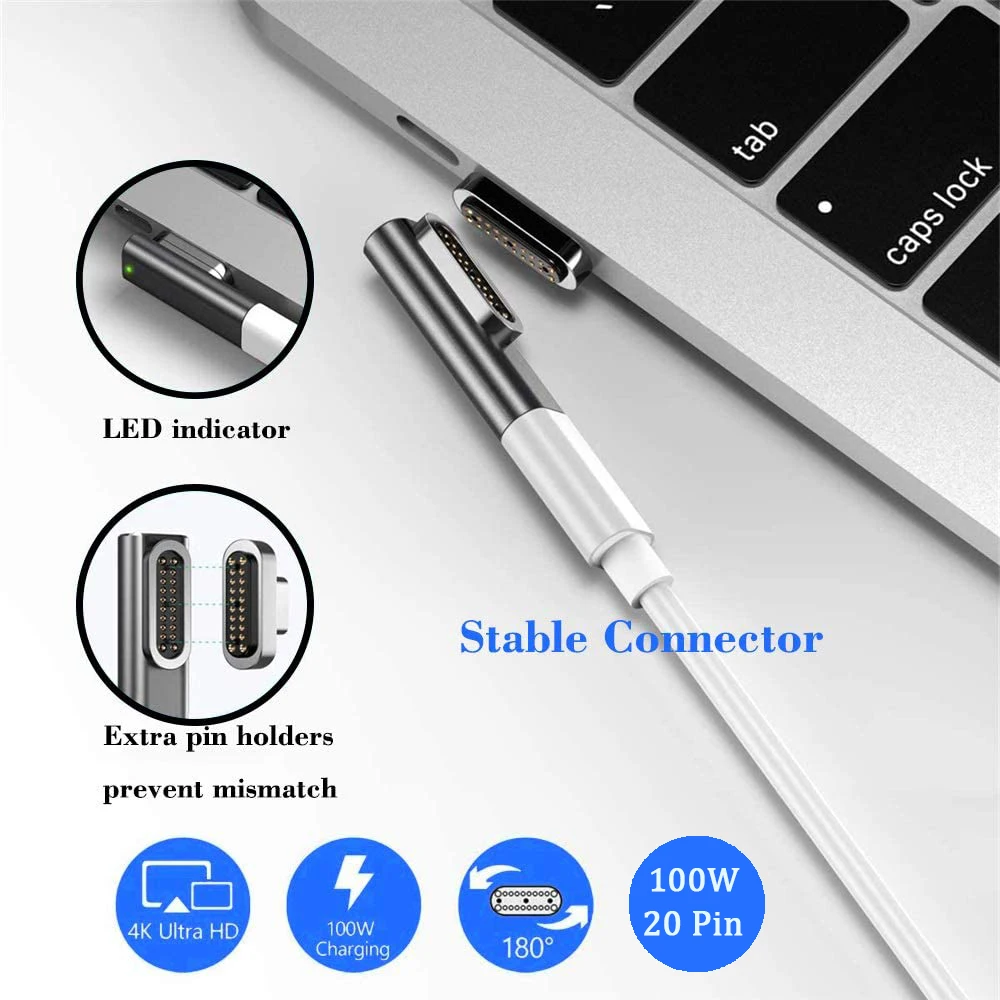 Магнитный адаптер USB C 20 контактов Тип быстрое зарядное устройство конвертер