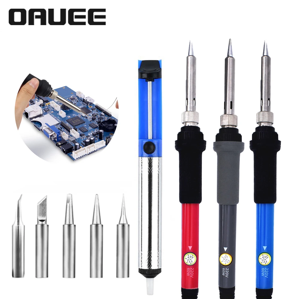 

Электрический паяльник с регулируемой температурой, сварочный инструмент, мини ручка, тепловой карандаш, Ремонтный инструмент 220 в 60 Вт