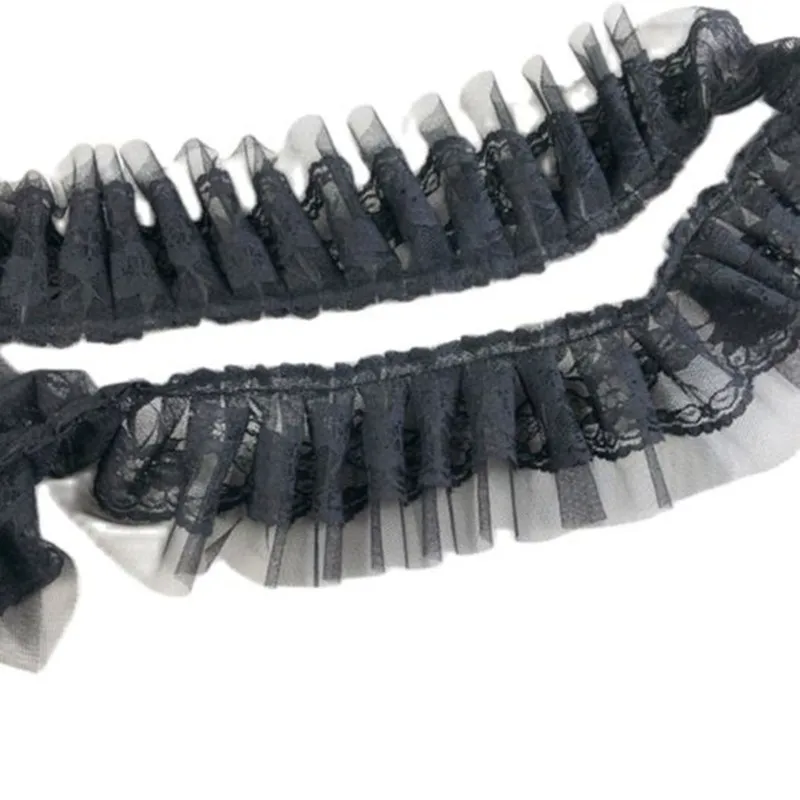 1 ярд ширина 9 см плиссированная кружевная ткань сделай сам швейная занавеска