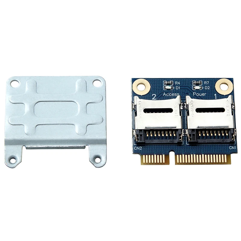2 SSD HDD для ноутбука два Micro- SD SDHC SDXC TF в Mini PCIe кардридер MPCIe мини-Sdcards Pci-E адаптер |