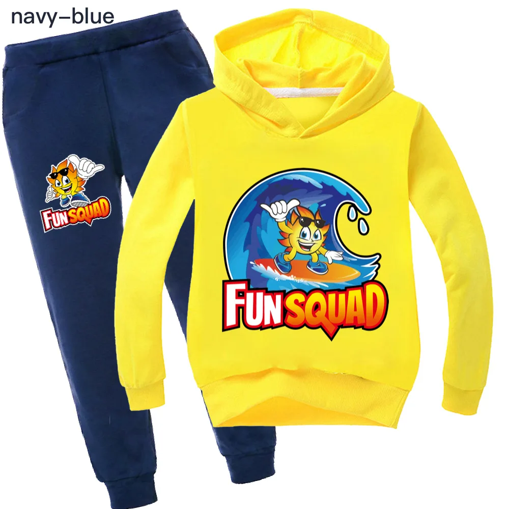 Fun Squad game Girls Clothes Autumn Long Sleeve Shirts + Pants boy Suits Children Clothing Sets Kids Clothes Teen 100cm-170cm