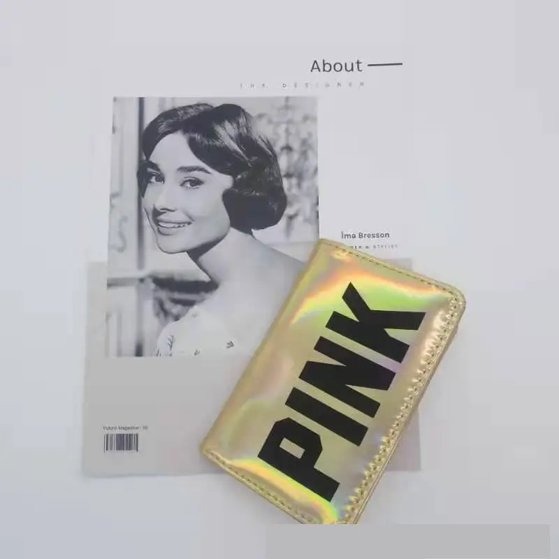 New card protection pink Wallet Bank purse Holder Id Bank Card Case Protection Credit Card Holder rfid wallet