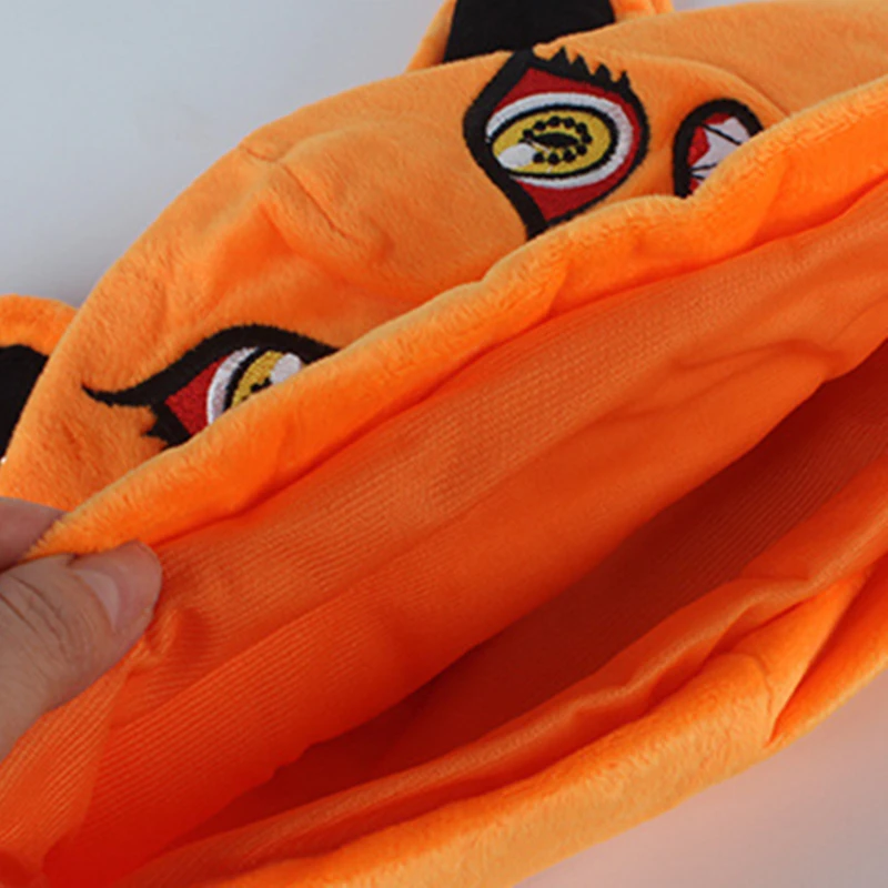 

Anime NINJA Uzumaki Kurama kyuubi Cosplay Hat Unisex Kids Adult Plush Cap Prop