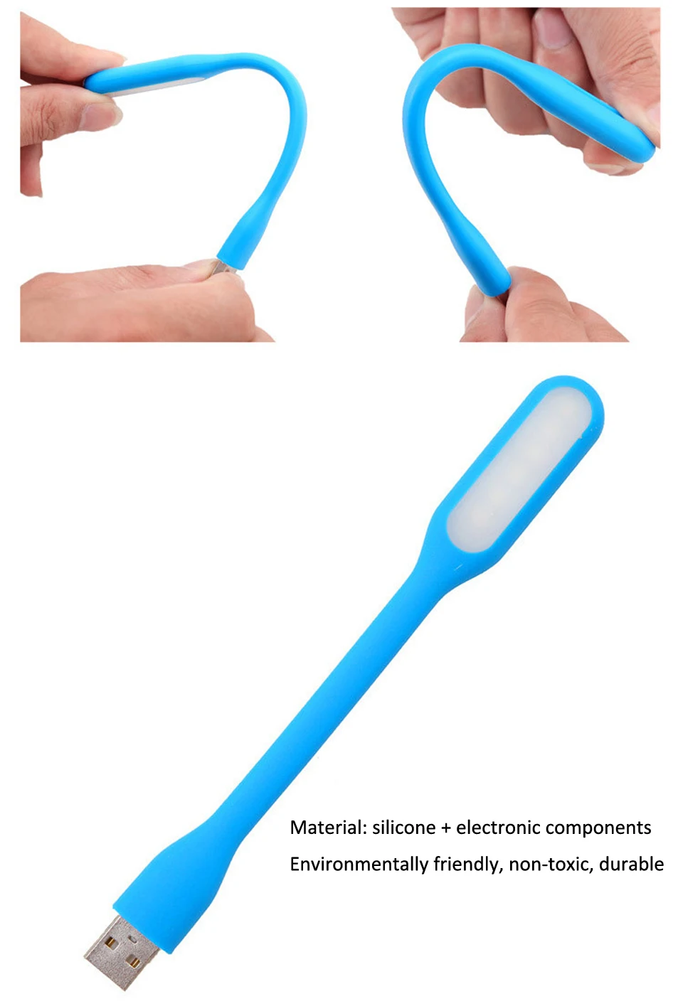 USB СВЕТОДИОДНЫЙ светильник книга гибкий складной светодиодный лампа для чтения DC