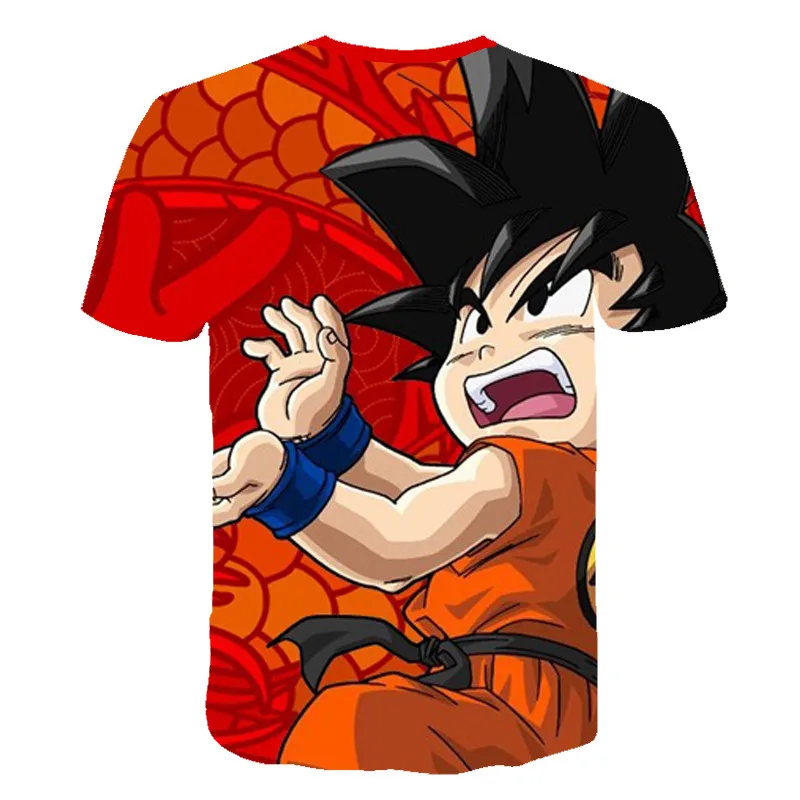 Новинка года, Детская футболка с 3d принтом Dragon Ball DBZ Bulma Super Saiyan vegeta футболка с японским аниме летняя модная детская футболка