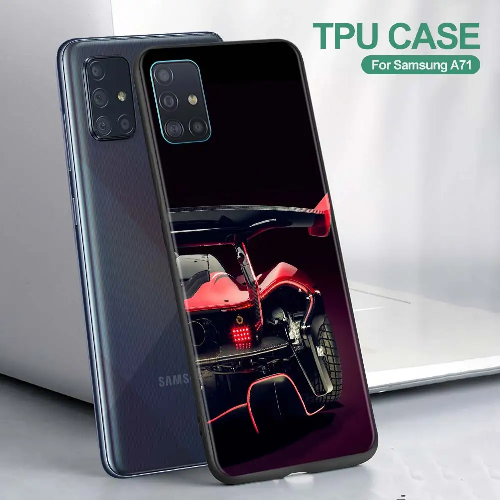 Sports Cars Male Men Phone Case For Samsung Galaxy A51 A71 5G A21s A11 A31 A41 A91 A72 A12 A02s Soft Silicon coque Matte Bumper