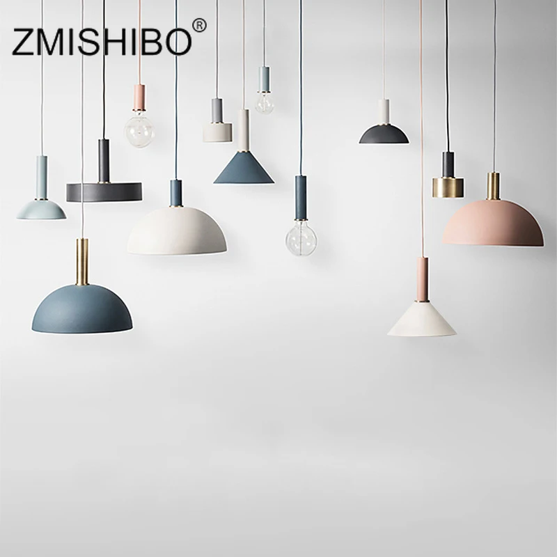 ZMISHIBO, скандинавский простой ресторанный бар, подвесной светильник, железный подвесной светильник, скандинавский подвесной светильник, креативный прикроватный светильник, подвесной светильник