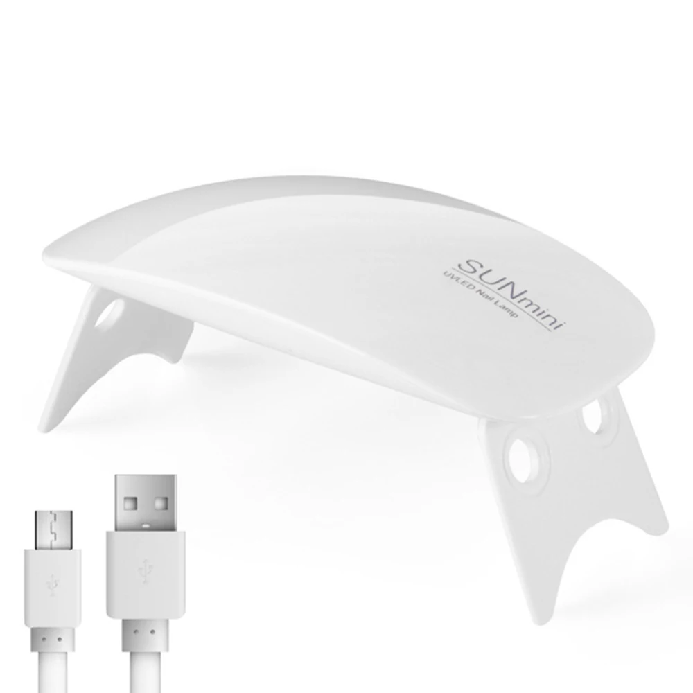 Сушилка для ногтей 6 вт уф светодиодный портативный кабель Micro USB домашнего