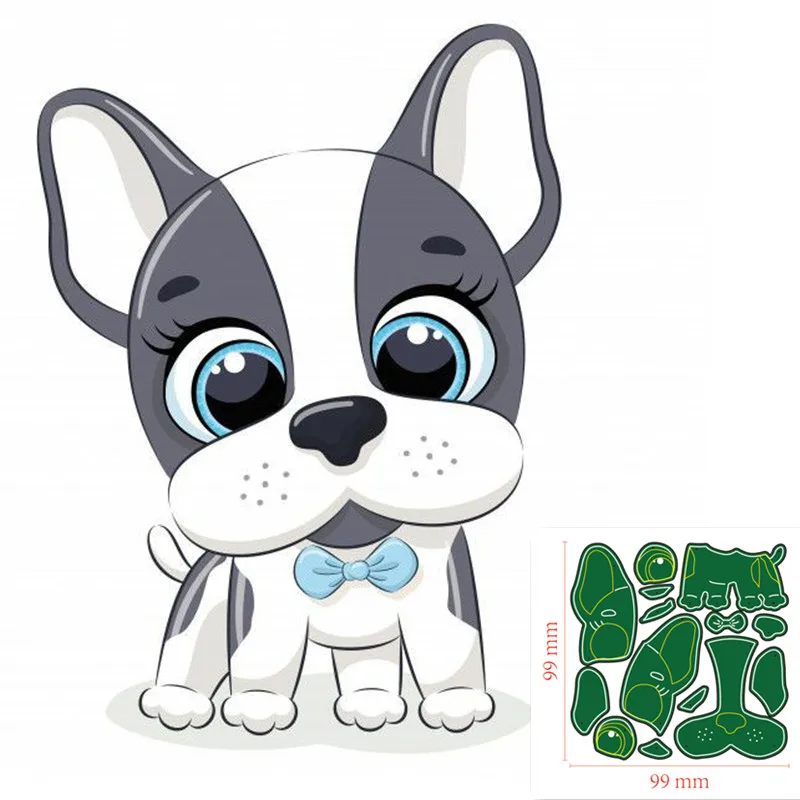 

Металлические Вырубные штампы Животные Собака Сделай Сам Скрапбукинг искусственное тиснение