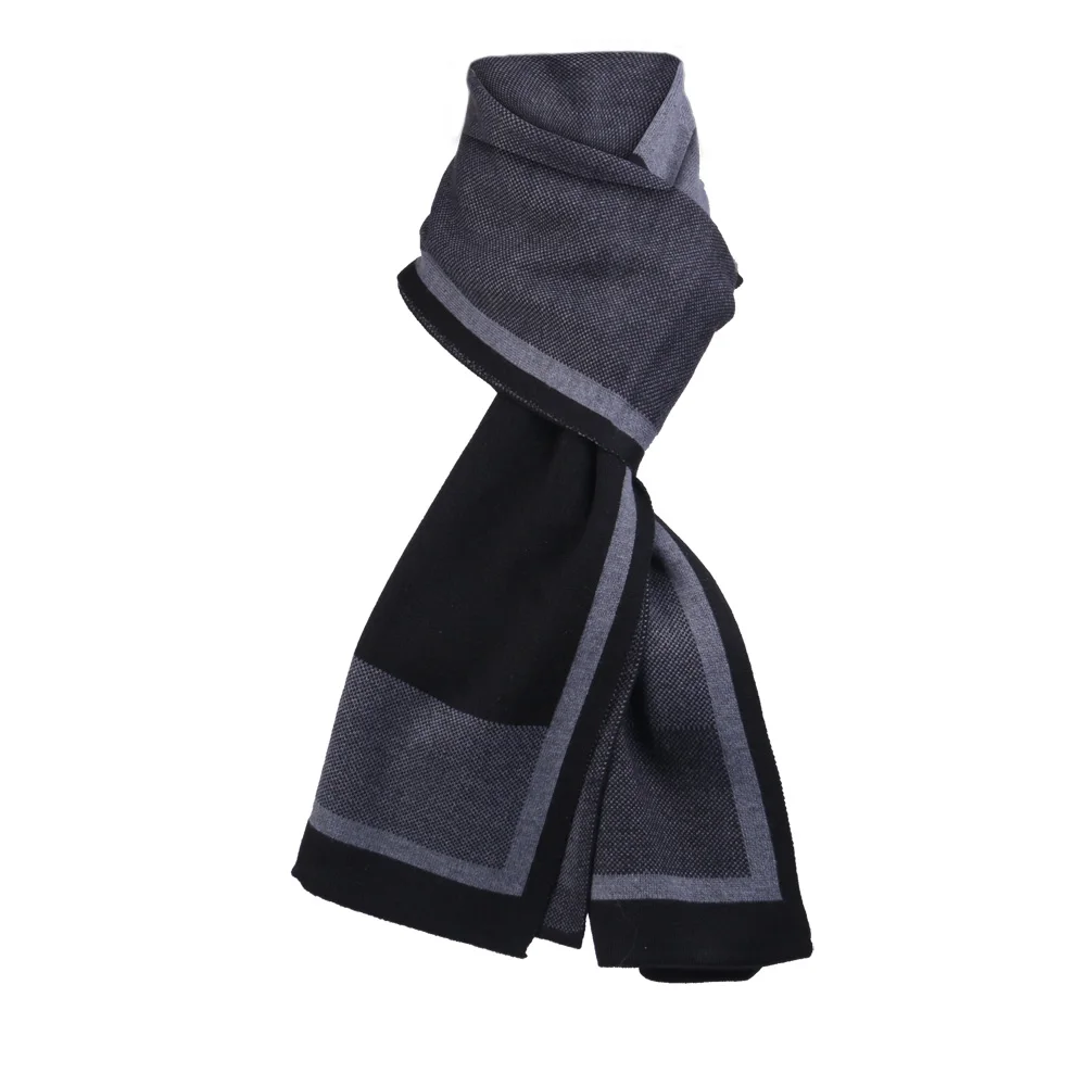 Мужской зимний шарф мужские шерстяные клетчатые кашемировые шарфы обертывания