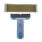 Плата расширения RELKA R303 Gpio T-типа, адаптер с 40-контактным разъемом Gpio гнездо-гнездо, Радужный кабель для Raspberry Pi 4