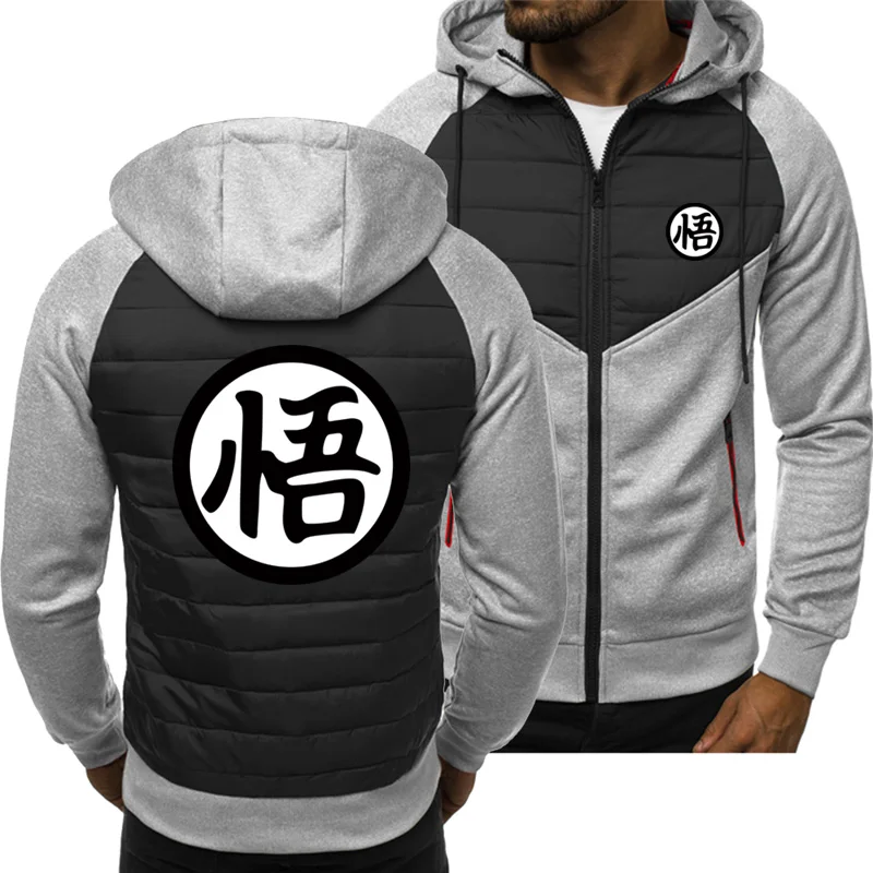 

2021 New Men Hoodies Fashion Anime Z Logo Spring Autumn Jacket Casual Sweatshirt Long Sleeve Zipper Hoody