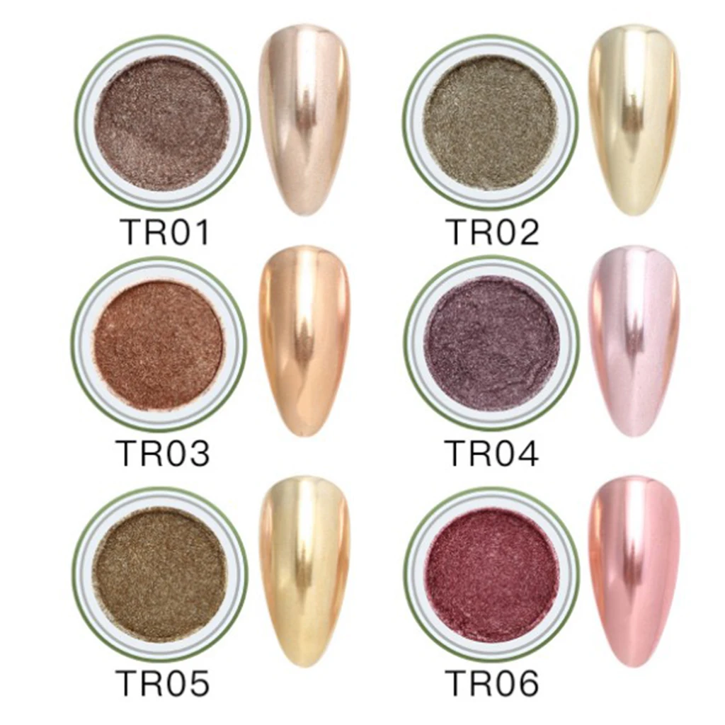 

1 коробка блеск для ногтей зеркальный порошок пыли пигмент для ногтей для художественного оформления ногтей, инструменты