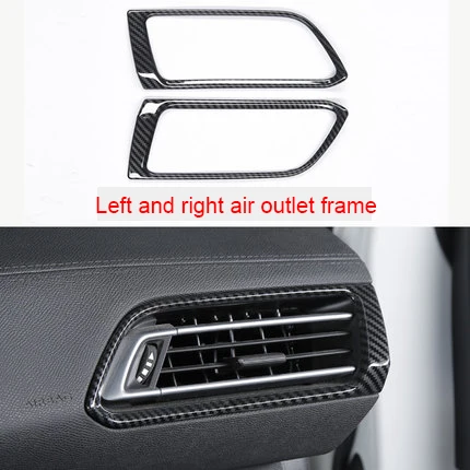 

For Peugeot 308 2016-2019 carbon fiber Left and right air outlet frame 2pcs