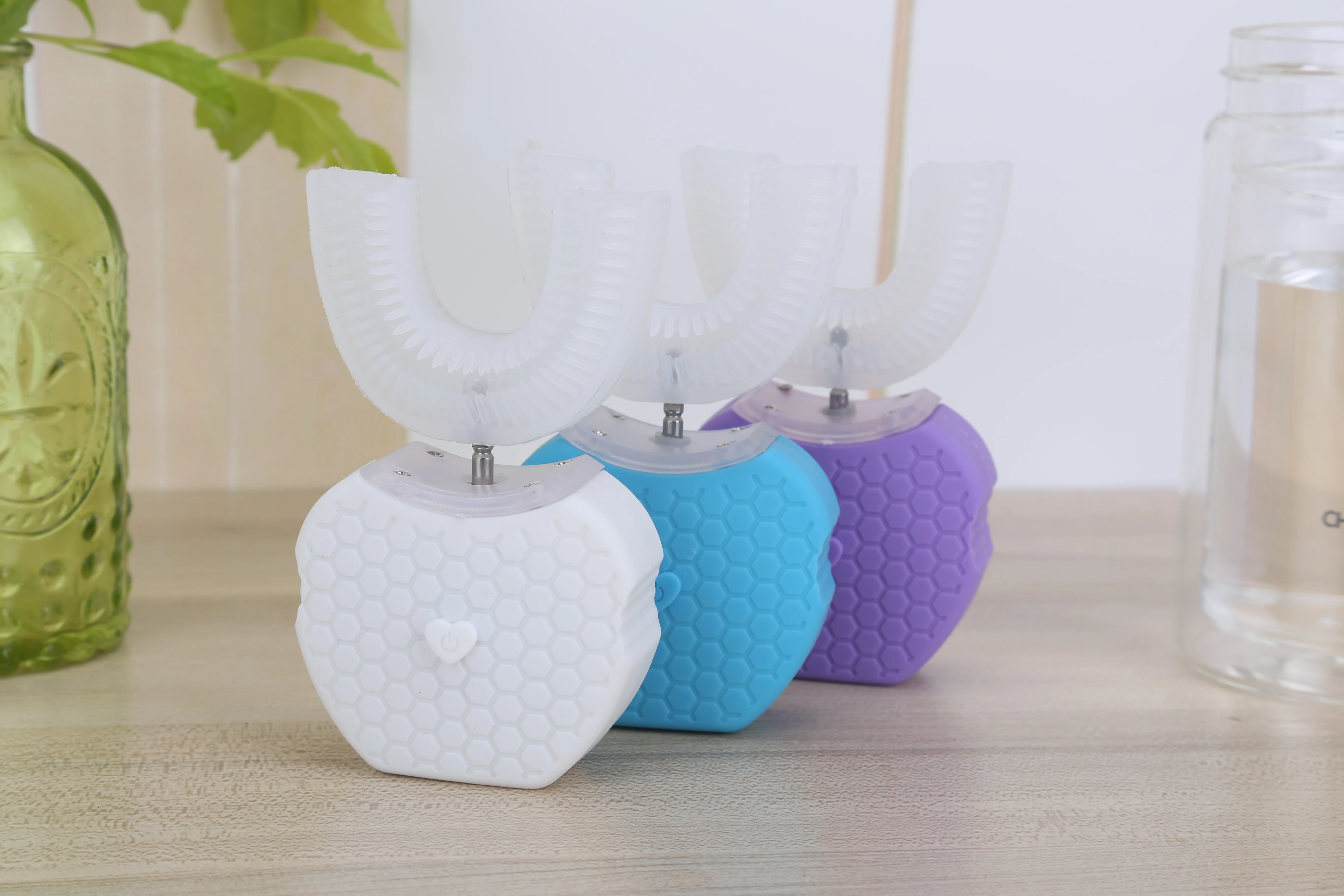 360 градусов полностью автоматическая звуковая взрослая зубная щетка для