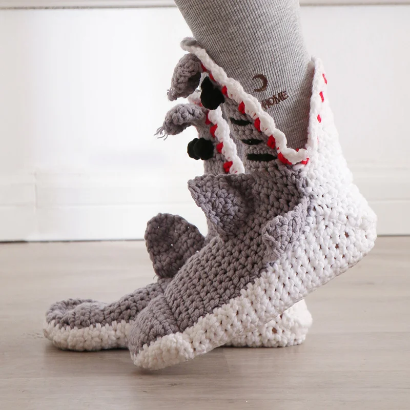 Christmas Gift Shark Crocodile Shape Socks Fashion Personality Room Socks Hot Sale Socks Crocodile Home Warm-Keeping Socks