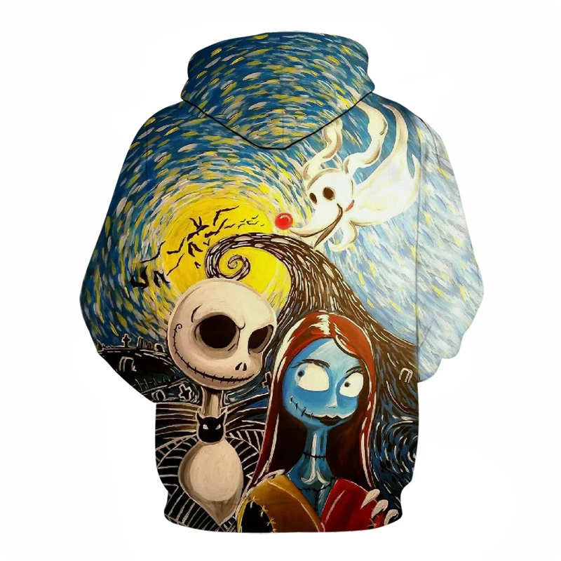 Брендовая мужская 3D Толстовка в стиле хип-хоп толстовка с принтом черепа Джека