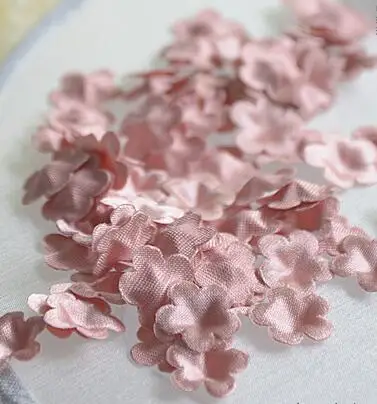 Red bean color 100 шт 23 цвета розовый DIY ручной работы 3D цветок свадебное платье ингредиенты пирографический Eugen пряжа головные уборы материалы RS338 - Цвет: Red bean color