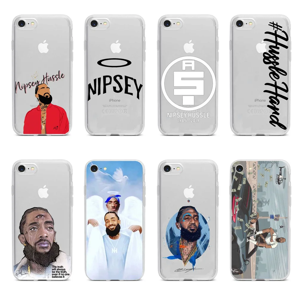 Рэппер Nipsey Hussle Виктория Круг прозрачный силикон ТПЭ мягкий чехол для телефона для iPhone 8 7 6 Plus XMAX XR11 11PRO Fundas чехол