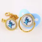 НОВАЯ ЦЕПОЧКА для пустышки и соски Disney с мультяшным рисунком для малышей, высококачественное украшение с бриллиантами, корм для пустышки Binky