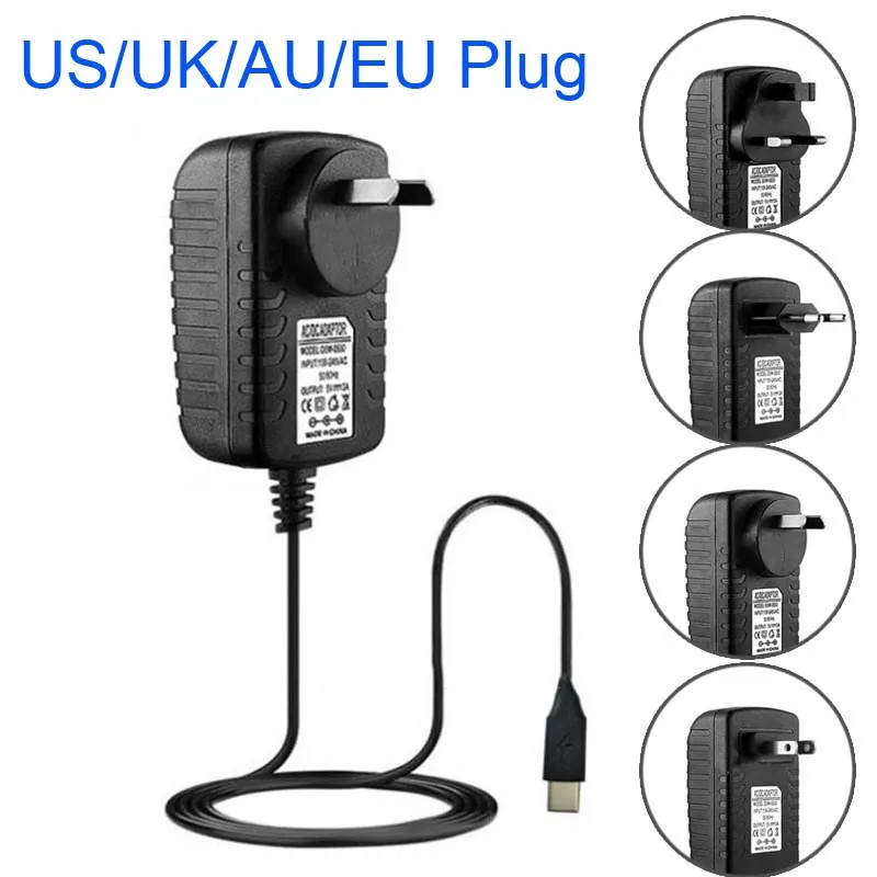 5V 3A type C USB адаптер питания для Raspberry Pi 4 EU/US/UK/AU вилка 1 2 m кабель зарядное устройство