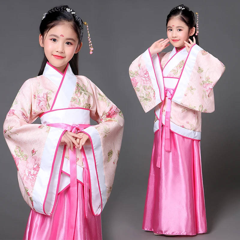 Новинка года; Детский костюм в китайском стиле; Hanfu Disfraz сказочное платье для девочек в стиле династии Тан; Королевское Платье принцессы Hanfu для выступлений