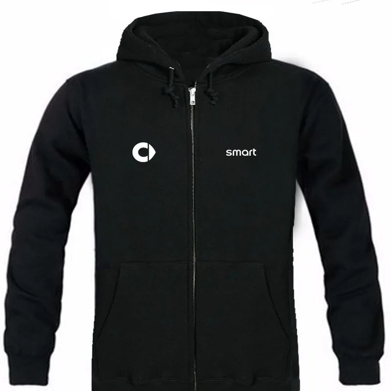 

Autumn SMART brand male long sleeve solid hoodie zipper sweatshirts hoodie