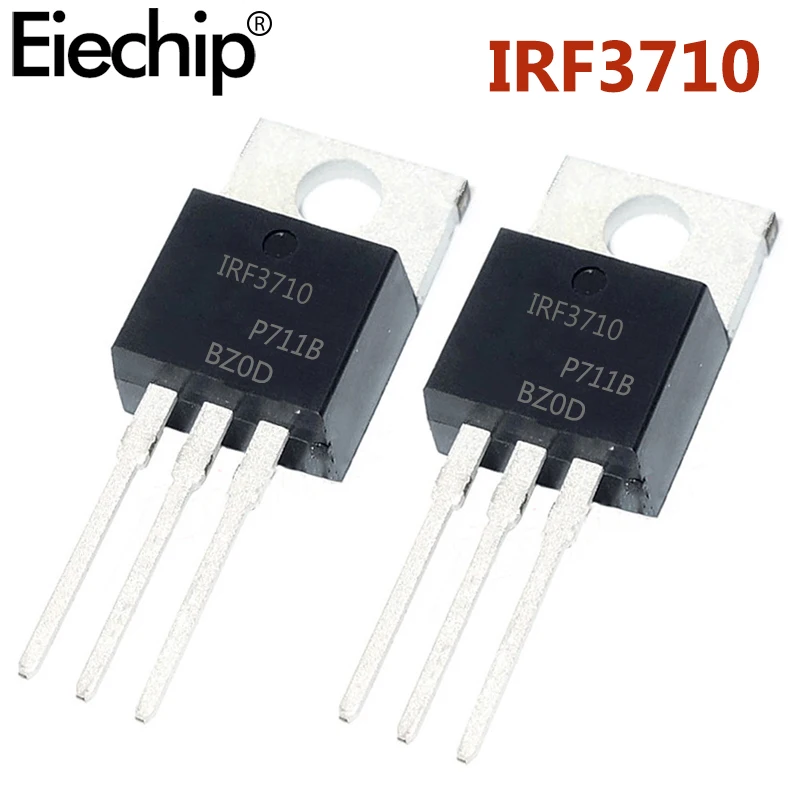 

10pcs MOSFET Transistor IRF3710 IRF3710PBF 100V 57A TO-220 Power MOSFET New Original