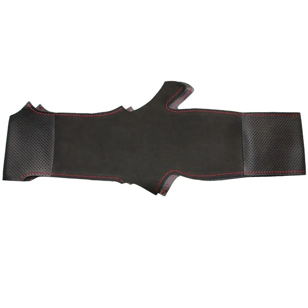 

Black Leather Hand-stitched Car Steering Wheel Cover for Mercedes Benz C180