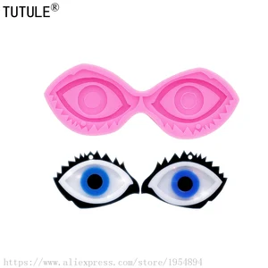 Брелок для ключей в форме глаза Mold-Epoxy Mold-форма для изготовления ювелирных изделий, сглаза силиконовая форма, торт, конфеты, глина, ювелирные изделия, шоколад, формы для сережек