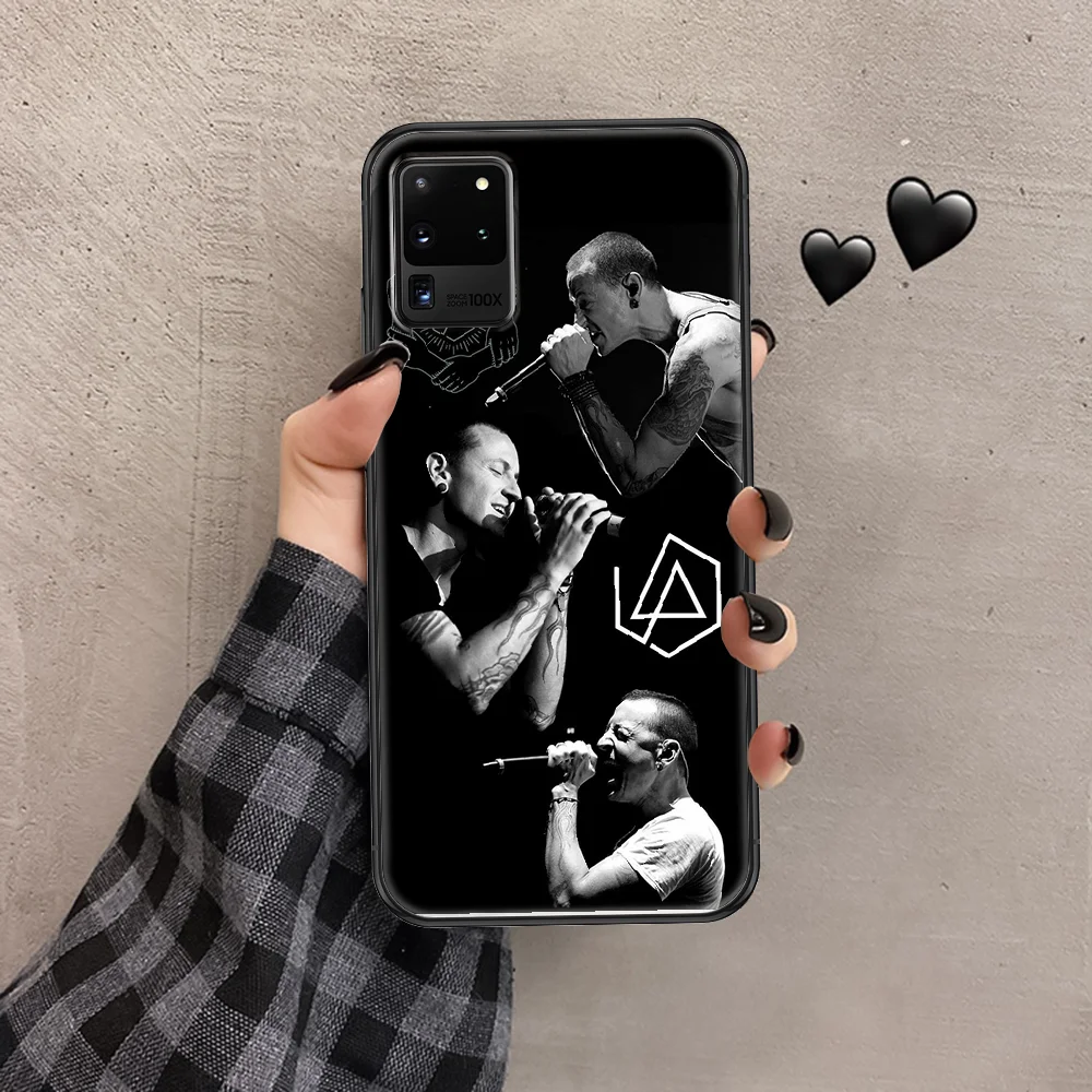

linkin rock Phone case For Samsung Galaxy Note 4 8 9 10 20 S8 S9 S10 S10E S20 Plus UITRA Ultra black art hoesjes painting shell