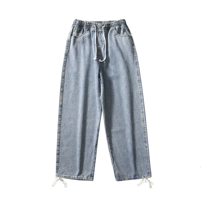 

Men's jeans spring and winter 2021 new wide-leg jeans college ins mopping trousers jeans loose casual young men's clothing