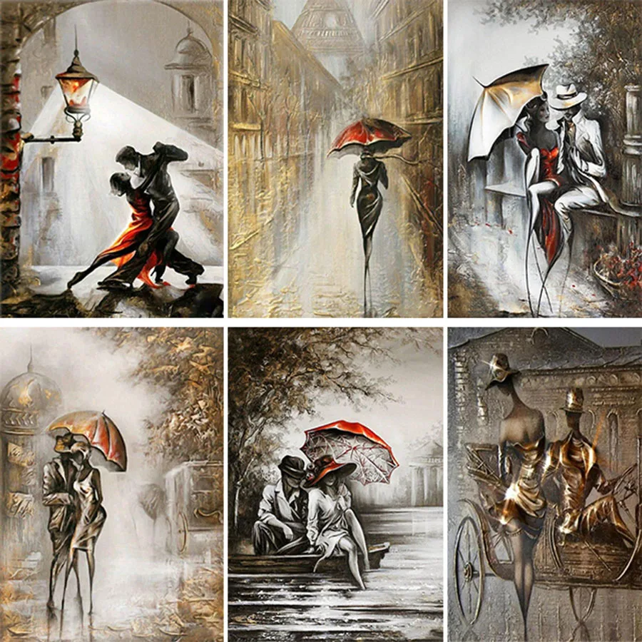 

Алмазная 5D картина «сделай сам», квадратная/круглая мозаика для романтических пар, Набор для вышивки крестиком, настенный подарок в стиле а...