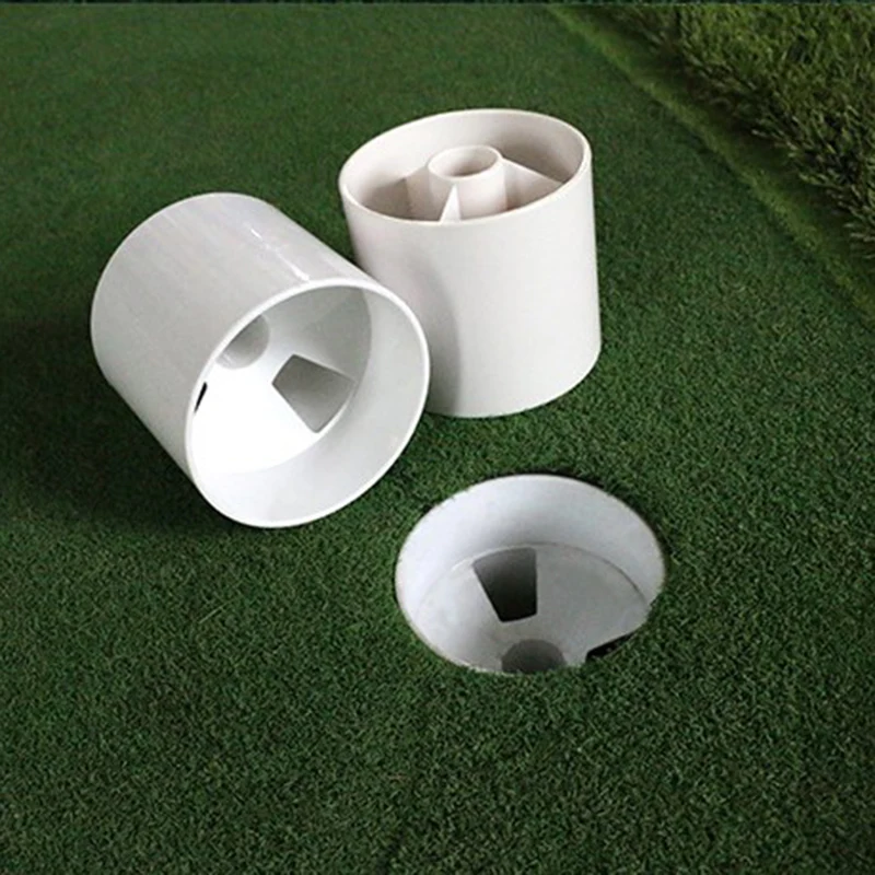 

1pc Durable Golf Cups Golf Indoor Outdoor Putting Green Flag Accessories Durable Practice Training Green Golf Hole Cup Dia