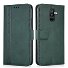 Кожаный чехол-портмоне для Samsung Galaxy A6 + 2018 A605 A605F SM-A605FN задняя крышка чехол для телефона с откидной крышкой для Samsung A6 плюс 2018 чехол