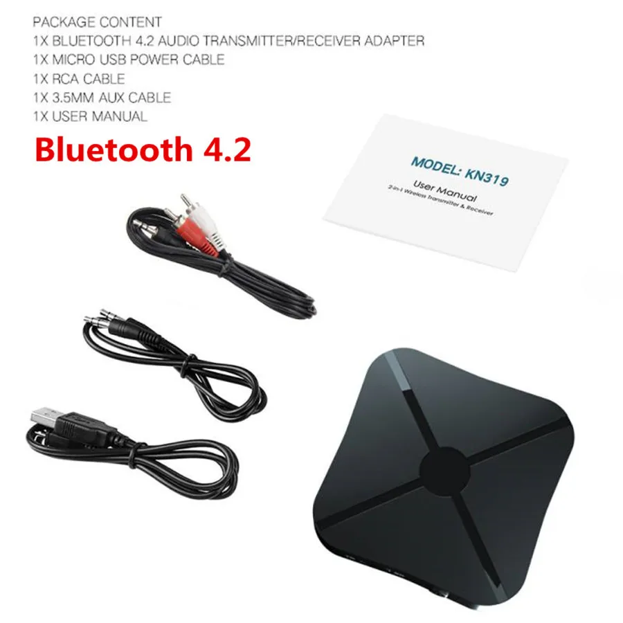 2 в 1 Bluetooth аудио AUX Автомобильный приемник и передатчик 3,5 мм разъем беспроводной стерео аудио музыкальный адаптер для ТВ ПК динамик гарнитура