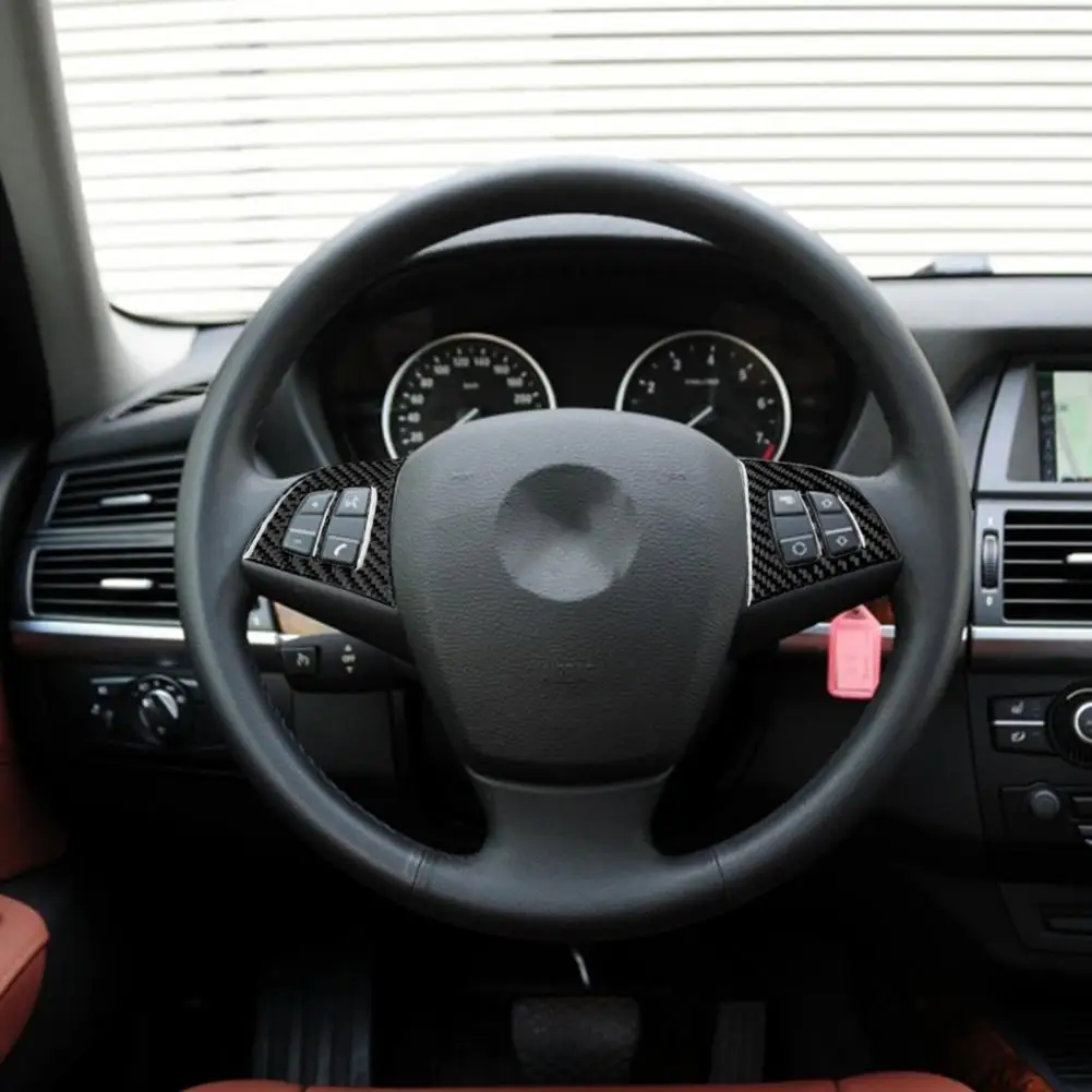 

Car Cover Fashion Replacement Self-adhesive Steering Wheel Button Sticker Cover Car Sticker Car Decal