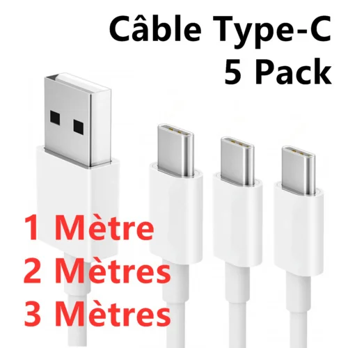 

Cable Type-c Usb Pour For Samsung A20e A21s A51 S20 S10 S9 S8 Huawei P30 Lite P20