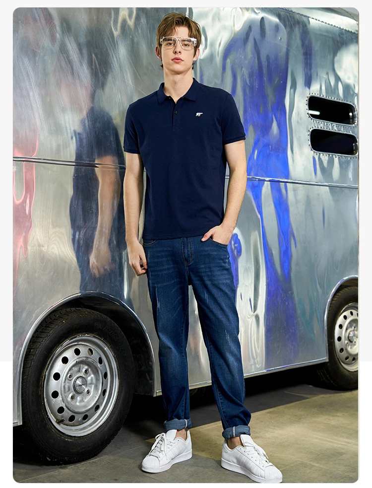 Pioneer Camp Мужская фотболка Поло Polo известный бренд бизнес и случайное поло с коротом рукавом многоцветная и высококачественая 409010