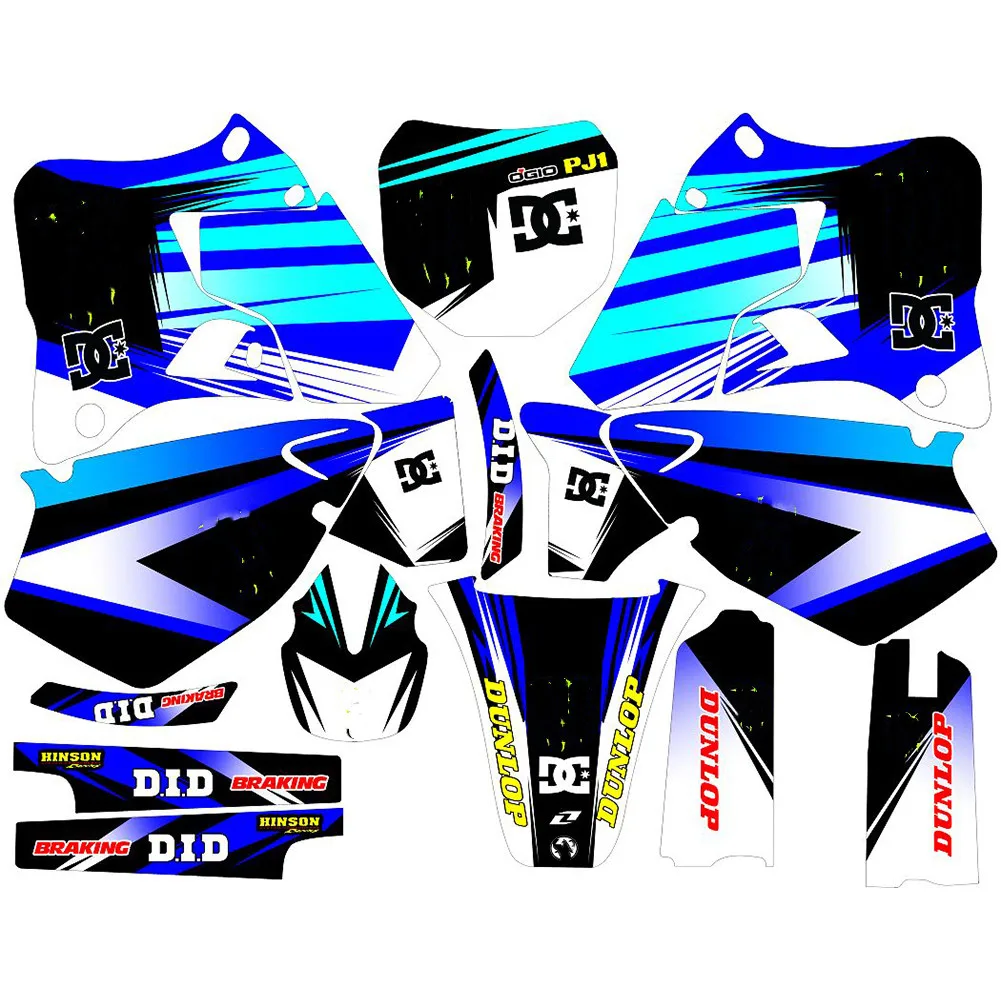 Наклейки для мотокросса с именами по номерам на заказ 3 м наклейки графические