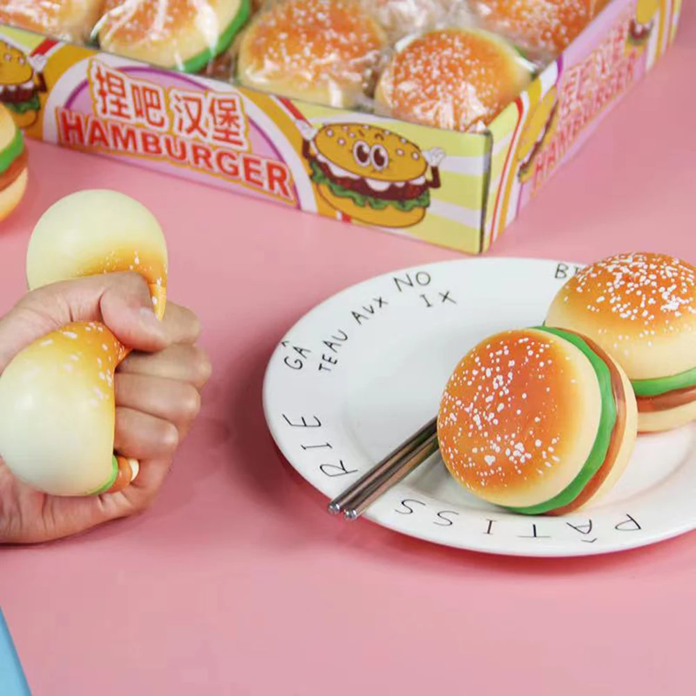 

Имитация мяча-гамбургера сжимаемые сенсорные игрушки декомпрессионные антистрессовые ролевые игрушки для кухни для детей и взрослых пода...
