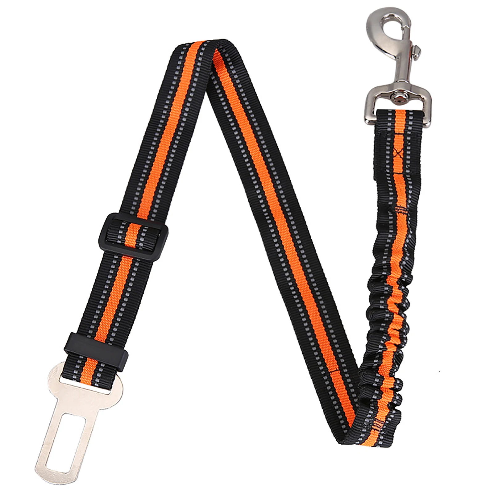 

Leash Rope Elastic with Swivel Hook Anti-shock Reflective Pet Dog Safety Seat Belt for Vehicle Pet Seat Belt Car Accessories
