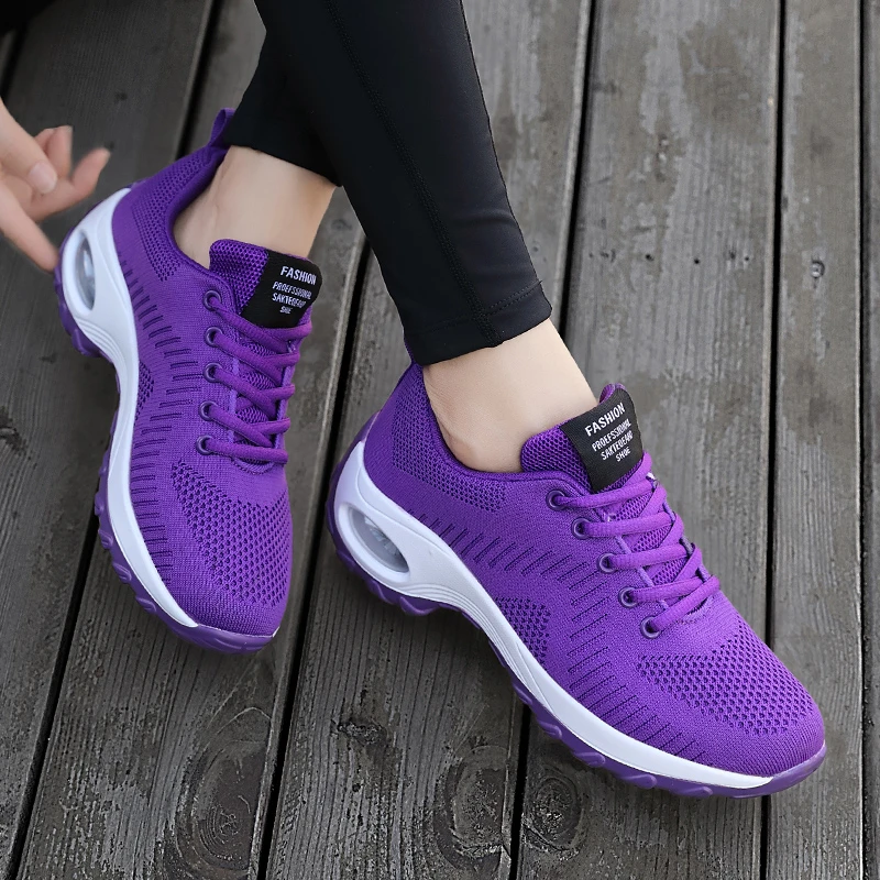 

2021 New Sneakers Women Shoes Mesh Breathable Flat Anti-Slip Woman Sneaker Outdoor Trainer Female Zapatos De Mujer Sport Shoe