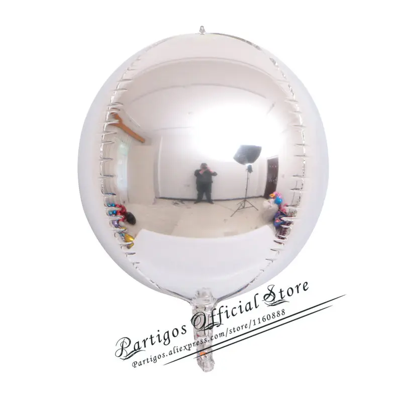 

3 шт. розовое золото 4D фольгированные шары 18/22/32 дюйма Partigos